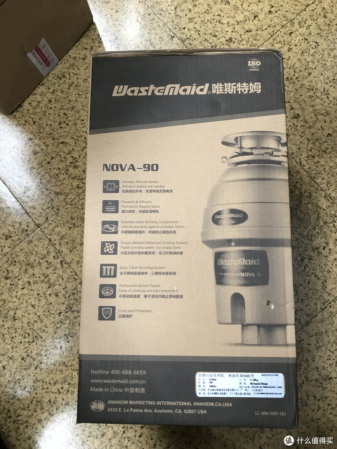 精致厨房的必备——唯斯特姆（Wastemaid）NOVA 90 食物垃圾处理器