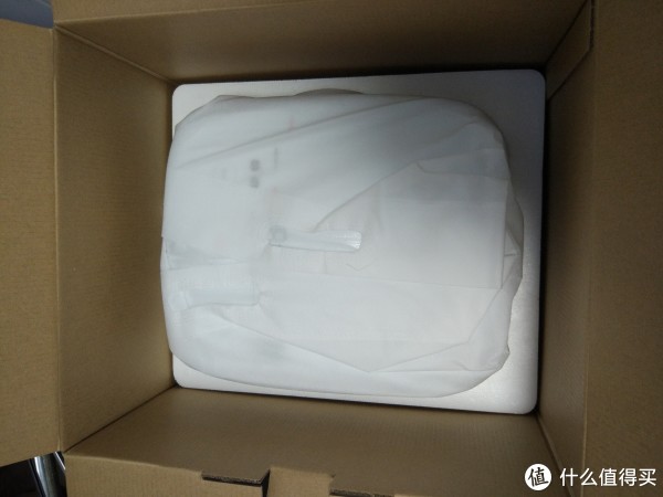 拿掉盒子就是电饭煲的本体了，不错，还用防尘罩罩着。