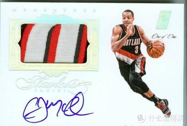 C.J. Mccollum 2015-16 Flawless Collection Momentous 4Clr Patch Auto Platinum 1/1                           成交价格： $202,Bid