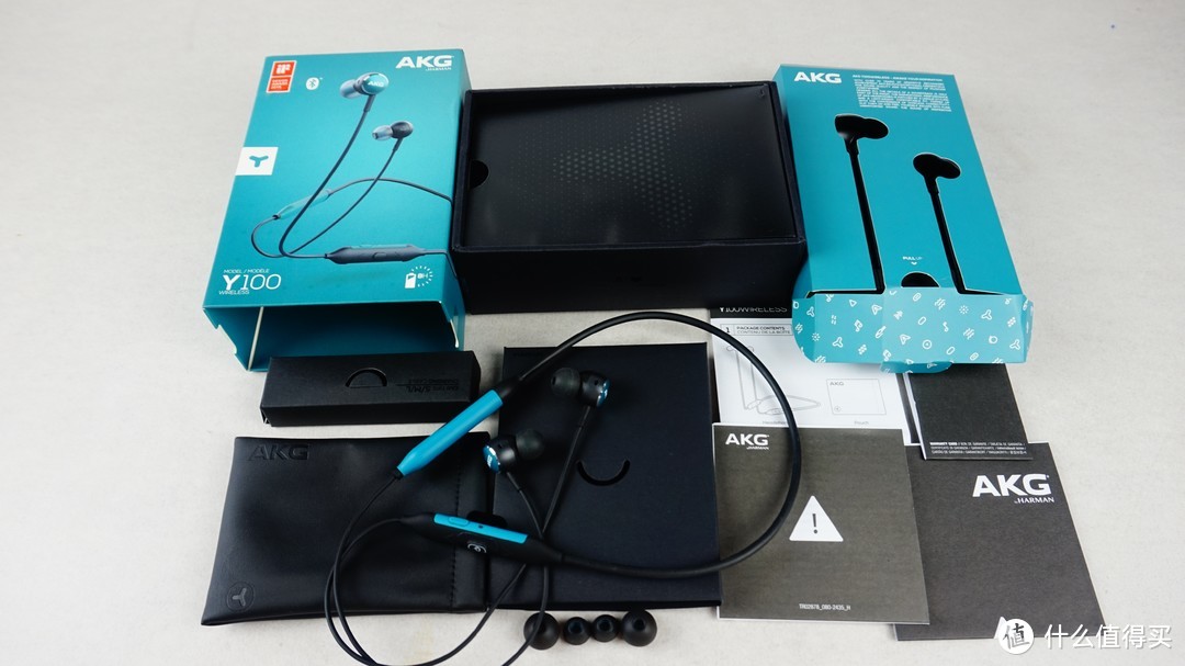 AKG 爱科技 Y100 WIRELESS 颈挂式无线蓝牙耳机 开箱