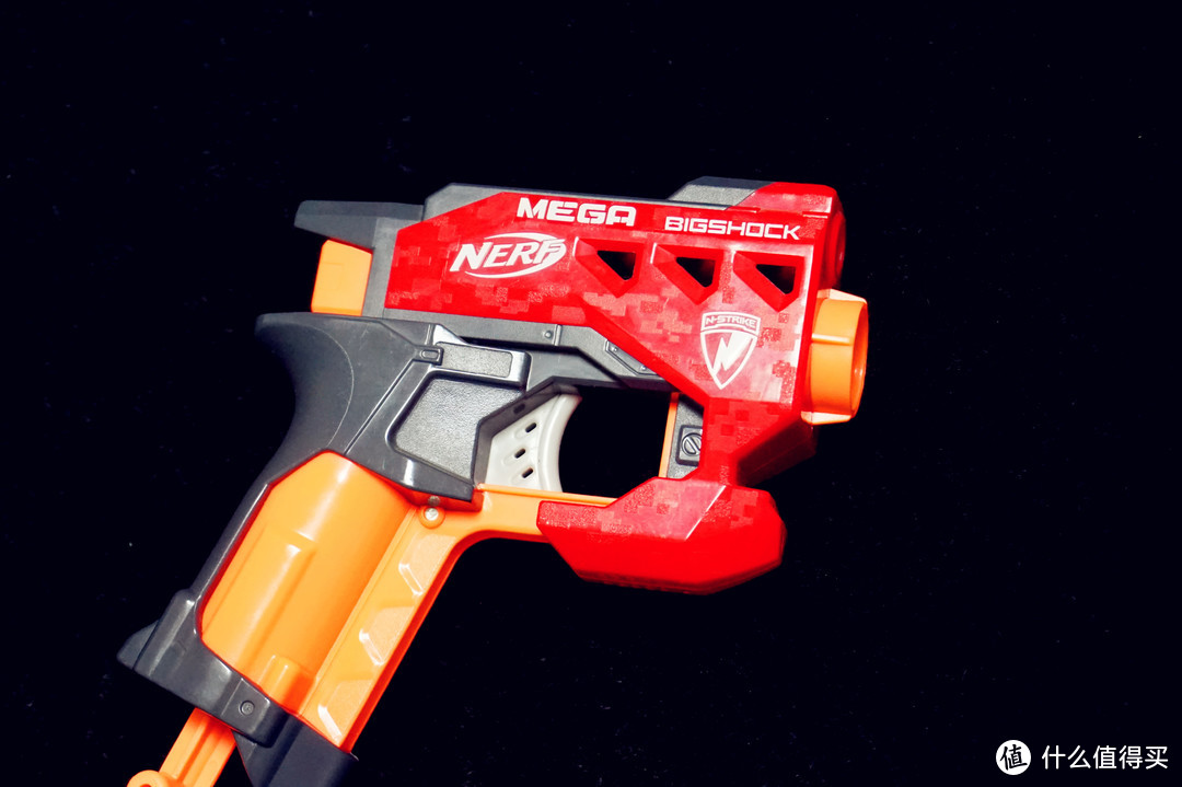 贴身利器，威力十足—NERF 孩之宝 MEGA BIGSHOCK 软弹枪开箱