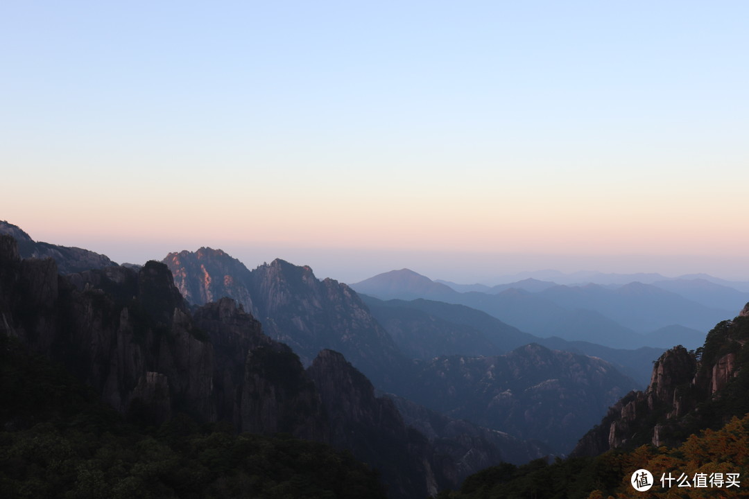 中秋节的黄山三人行