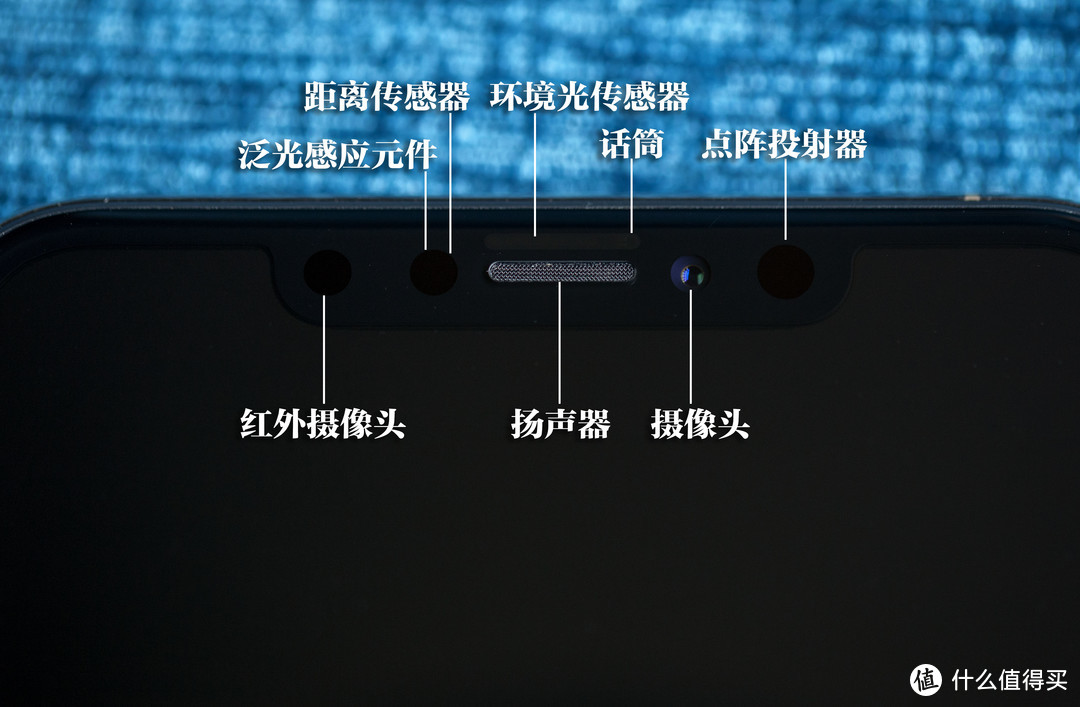 ▲看看这留海中的黑科技吧，支付级别的人脸识别就来自这些元件的协作。