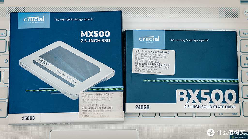 买MX500还是BX500? CRUCIAL 英睿达 240G入门级BX500固态硬盘评测&给妹子的三星笔记本升级