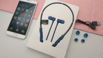 魅族 魅蓝 EP52 耳机外观展示(颈带|防水|佩戴)