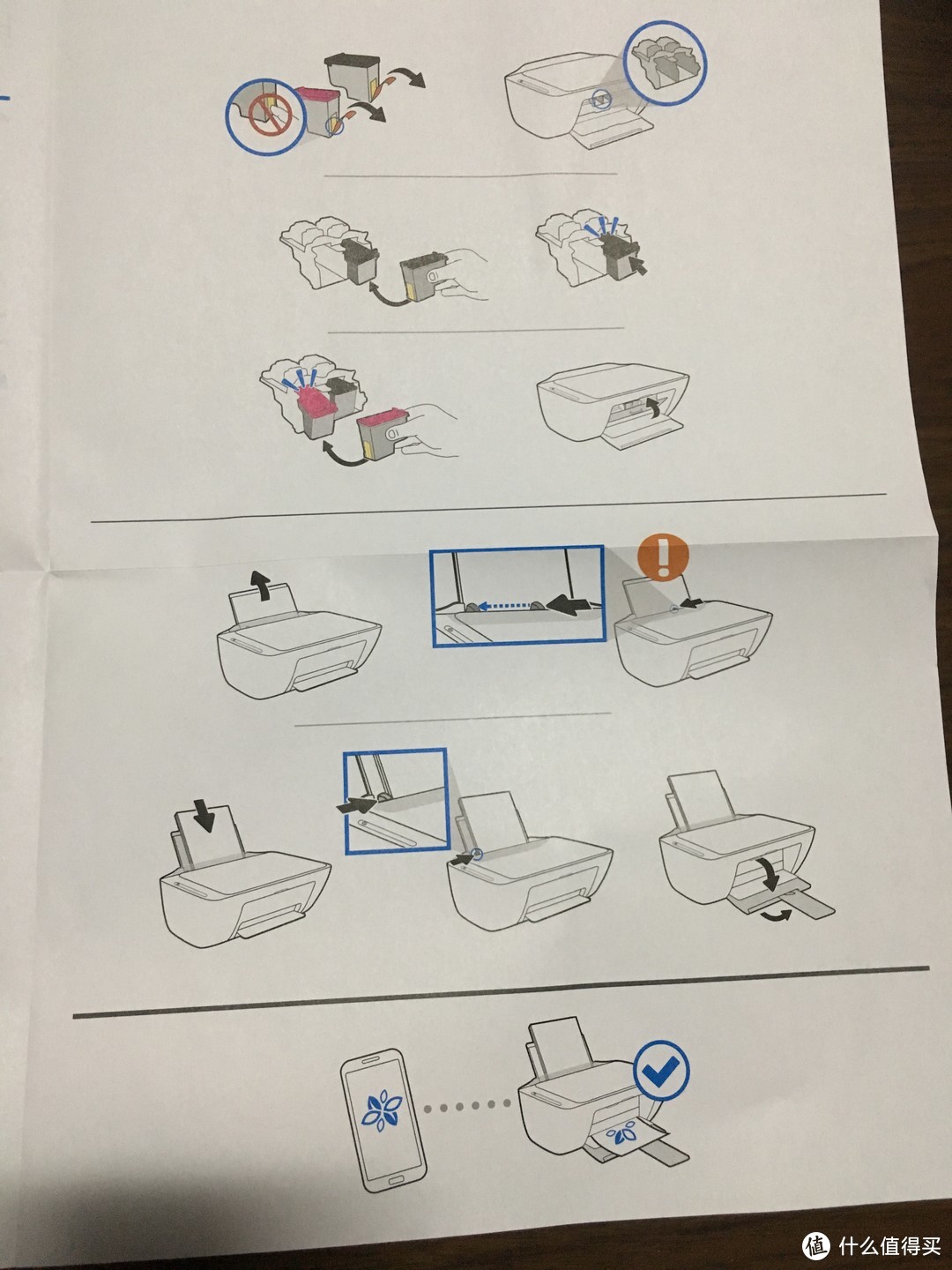 墨盒安装及纸张安装、手机打印