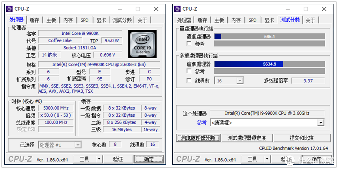 8核16线程睿频5.0GHz有多强？英特尔酷睿i9 9900k跑分评测