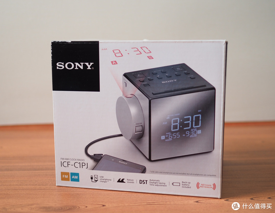 睁眼就能看时间—SONY 索尼 ICF-C1PJ 投影闹钟收音机了解一下