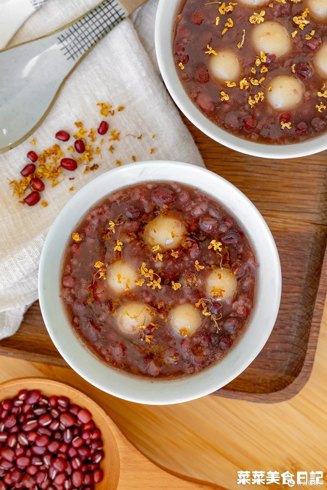 桂花豆沙小圆子做法 | 桂花红豆小圆子怎么煮_什么值得买