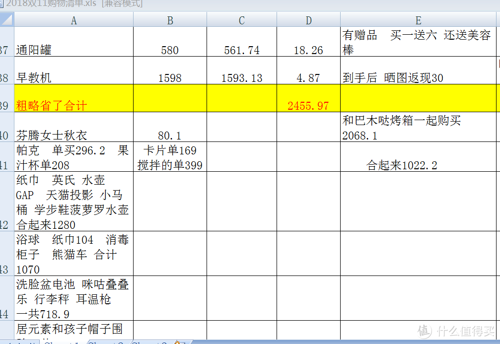 一个宝妈的2018双11清单