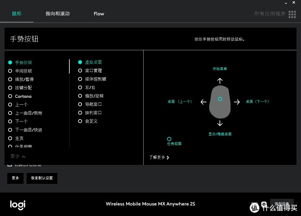 罗技（Logitech） MX ANYWHERE 2S无线鼠标