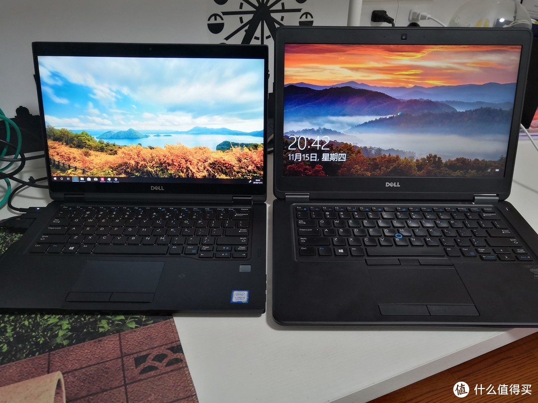 对比Latitude 7450（左7390 2in1，右7450）