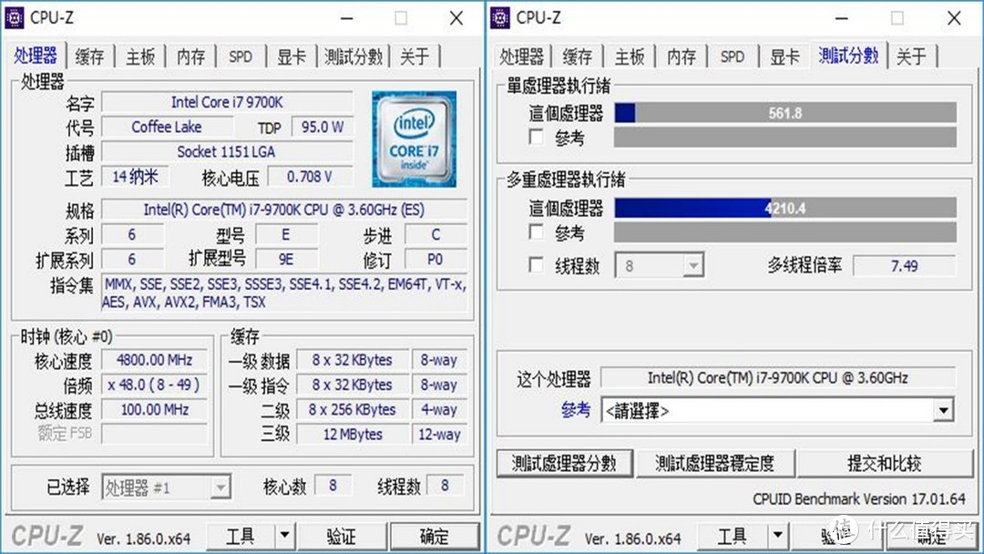 i7-9700K与i9-9900K就差个超线程，差价2000值不值？