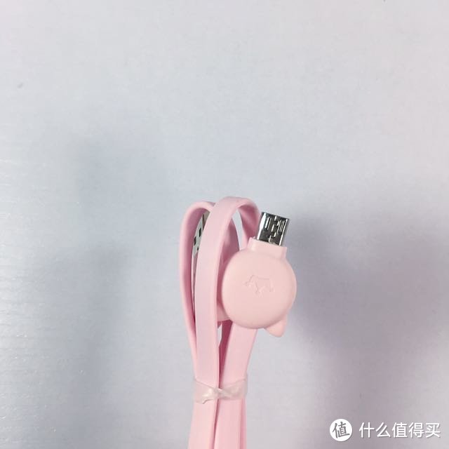 印着女王皇冠的猫头充电线