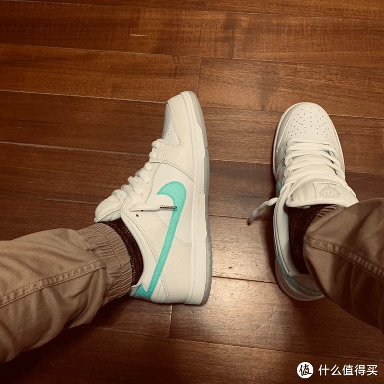 秋冬买了一双夏天的鞋dunk sb low钻石联名