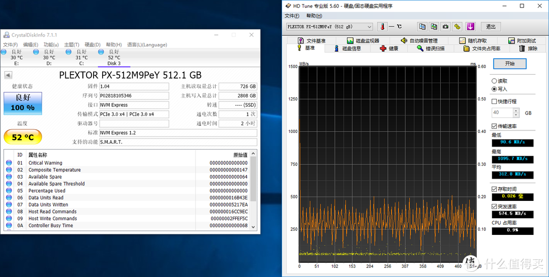 妈妈再也不担心散热，浦科特 M9PeY 512G测试报告