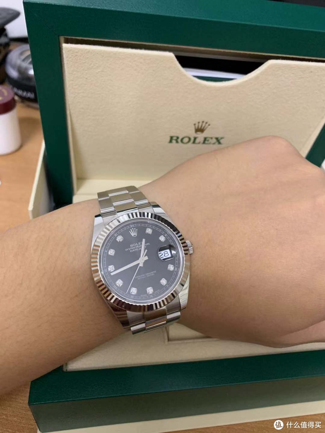 埃及迪拜一行错过黑鬼王，入手 ROLEX 劳力士41MM日志黑盘带钻