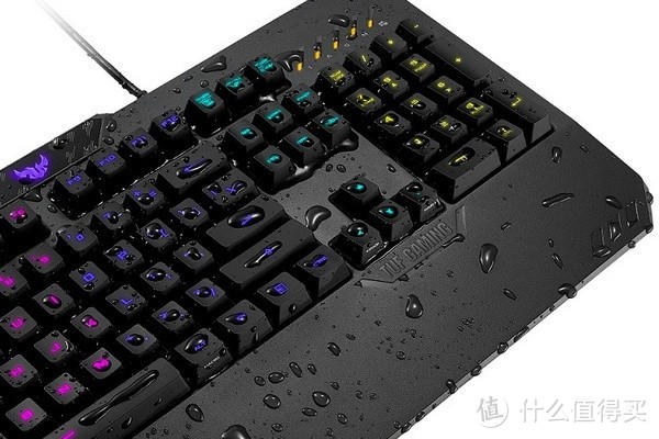 防水防泼溅、类机械手感：ASUS 华硕 发布 TUF Gaming K5 游戏键盘