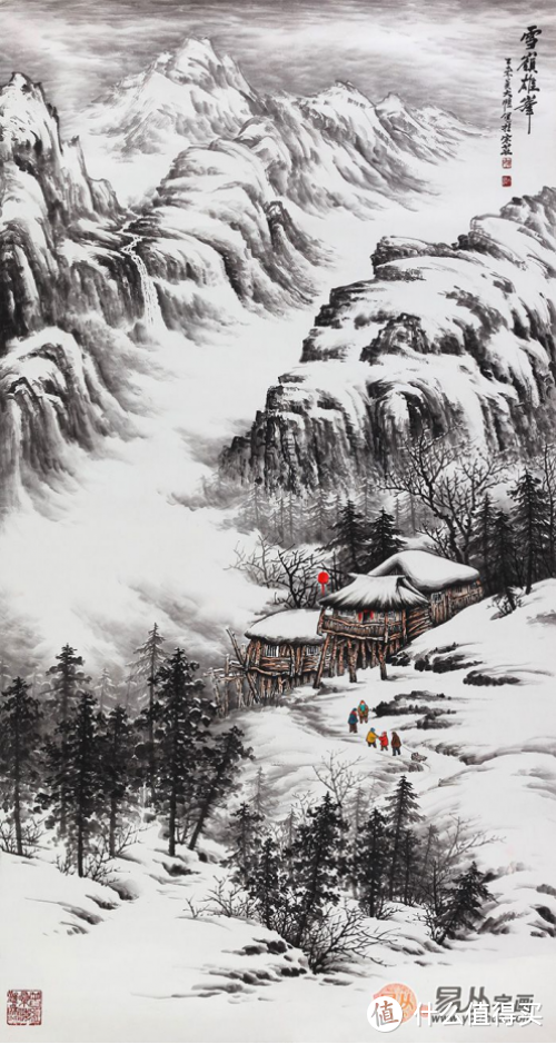 浅谈吴大恺山水画的艺术特点：君看漫天杨花雪，须想天上散花