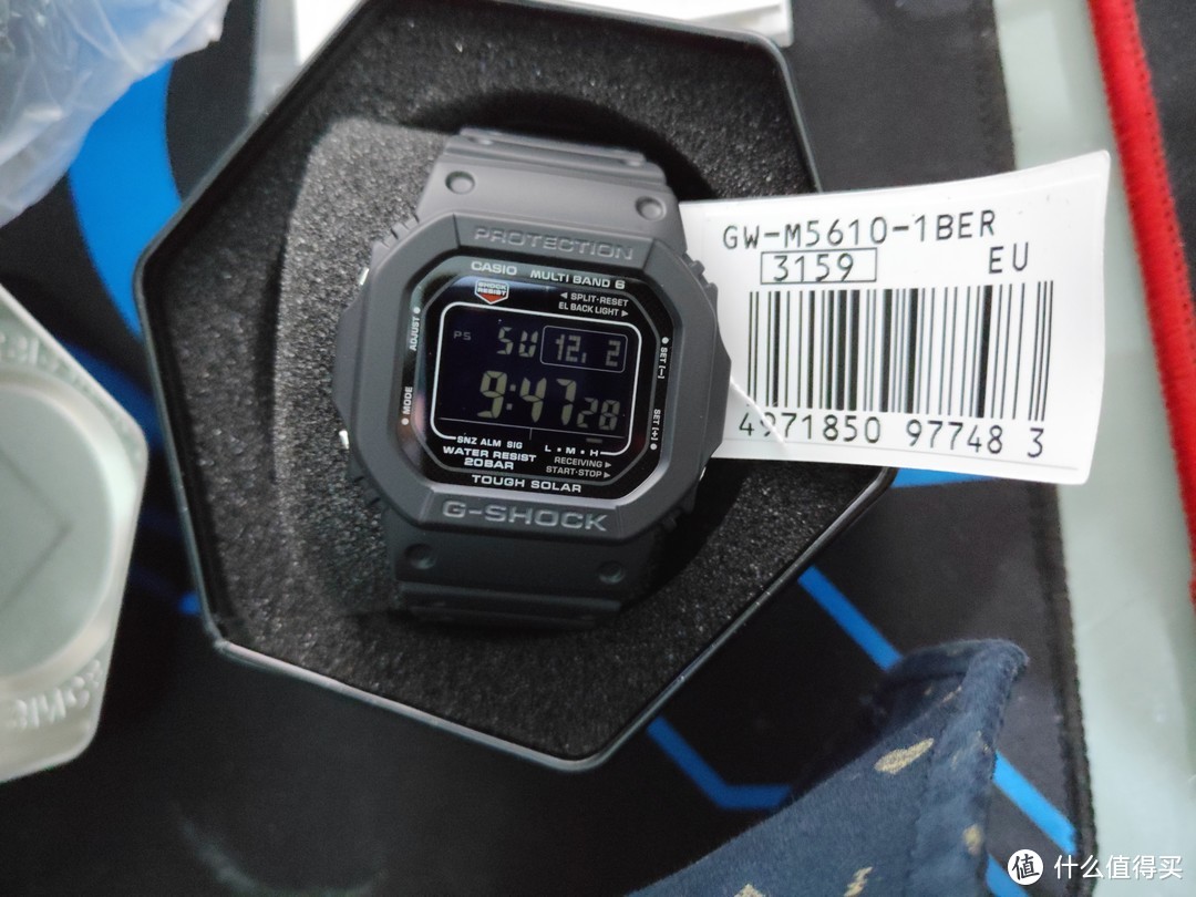 晒单：CASIO 卡西欧 G-SHOCK GW-M5610-1B 男款电波表