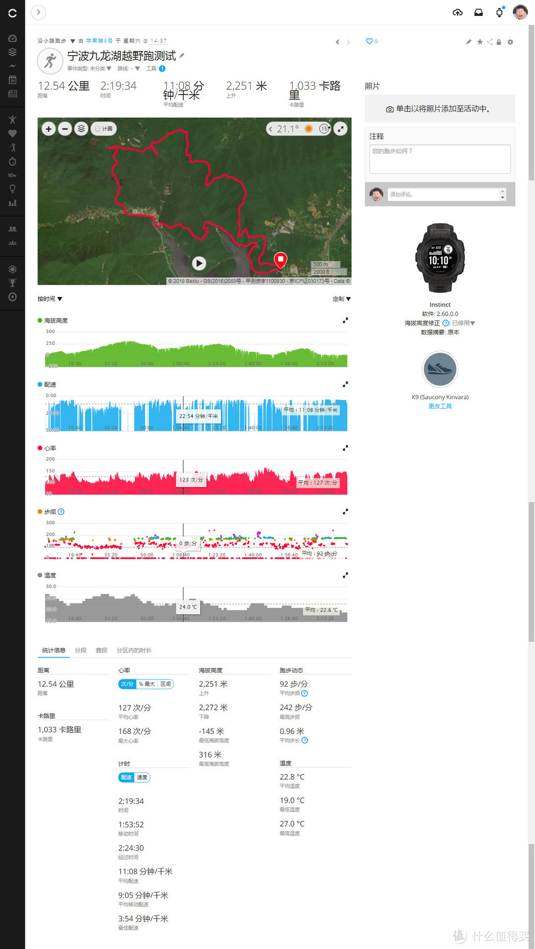 户外好手：Garmin佳明 Instinct 户外GPS手表深度评测