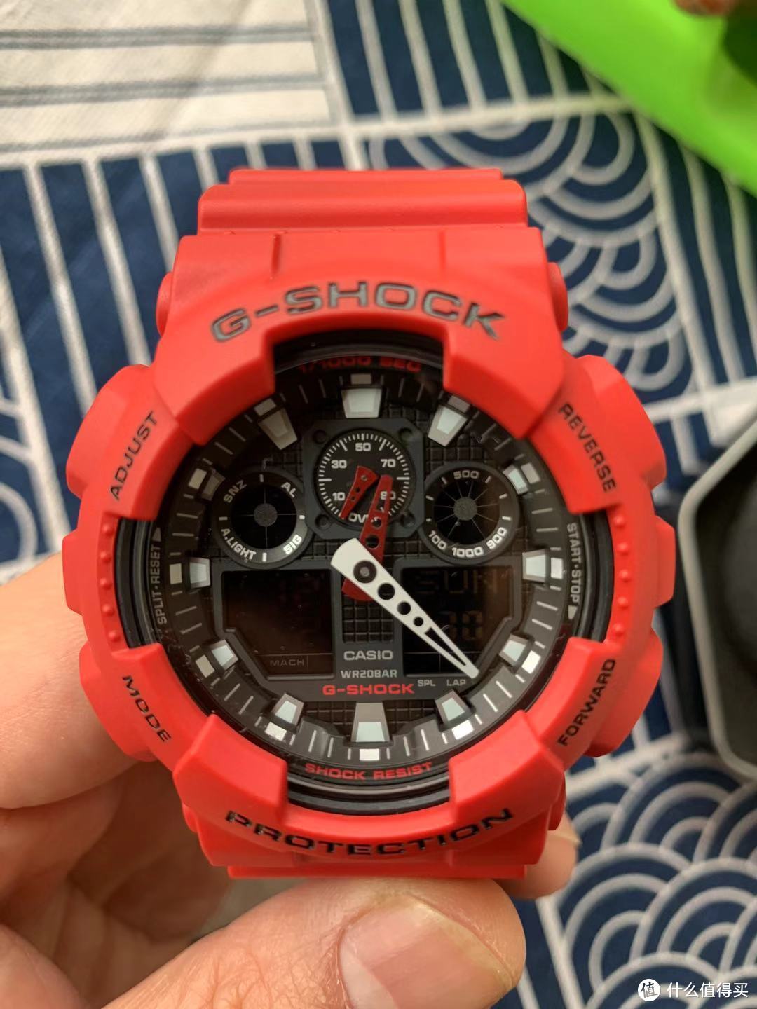 今天给大家晒个喜庆的G SHOCK GA-100B-4AER