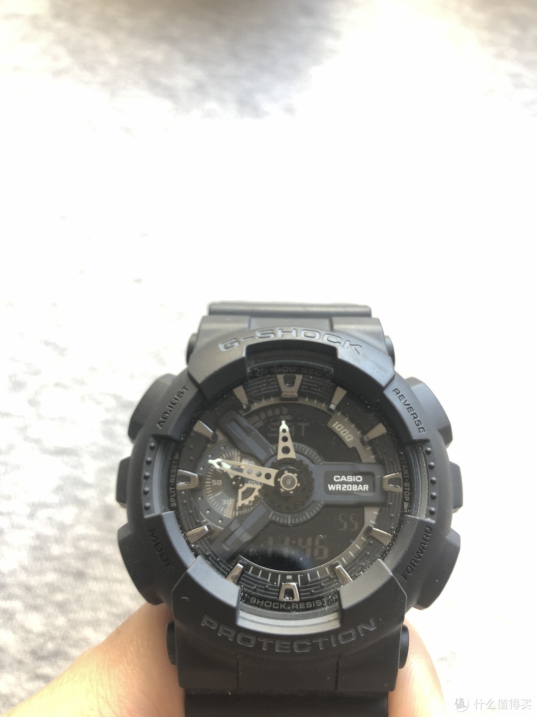 卡西欧 g-shock ga-110-1bdr,算不算大表盘?