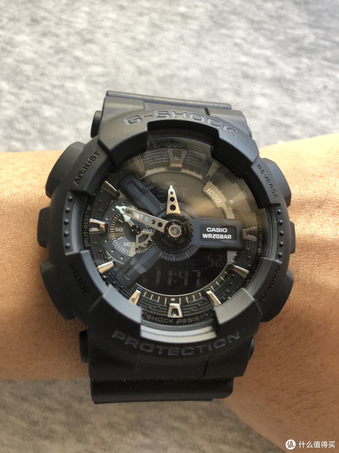 卡西欧 G-SHOCK GA-110-1BDR，算不算大表盘？