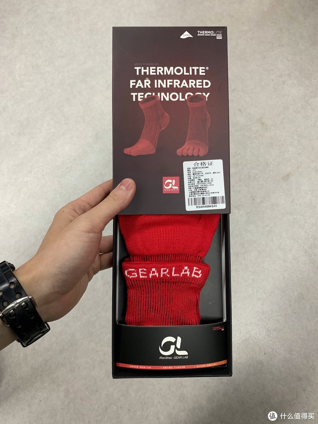 Gearlab&Thermolite发热3D五指袜 不完全使用报告