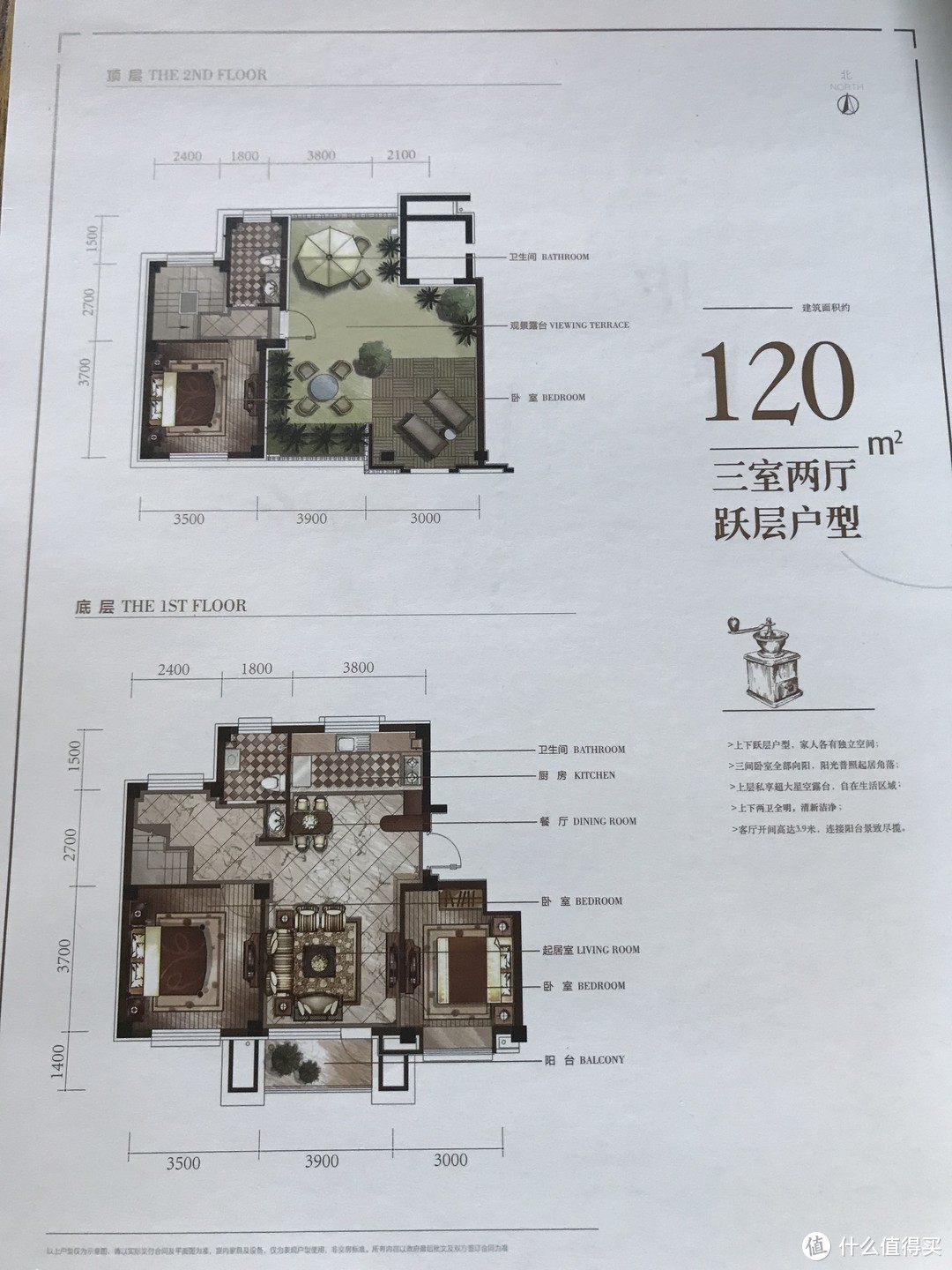 这是2户的布局图，当时看的样板间也是2户的。