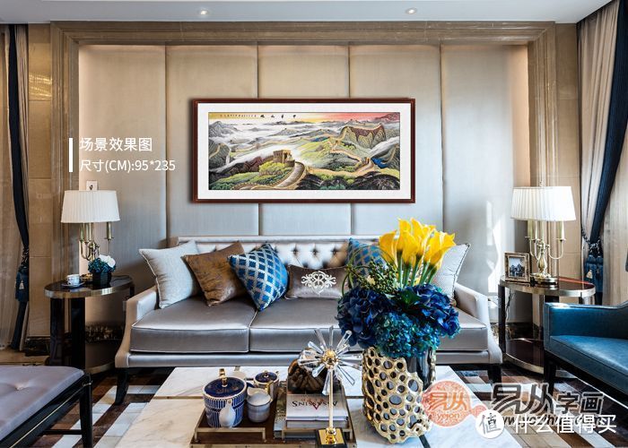 新中式客厅怎么装饰好？这种挂画如沐春风，赏心又悦目