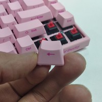 Akko X Ducky 3084 PBT侧刻樱桃粉机械键盘使用总结(红轴|键帽|价格)