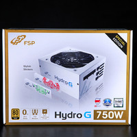 全汉Hydro G 750 White 金牌全模组电源外观展示(模组线|风扇|铭牌|散热孔|电源开关)