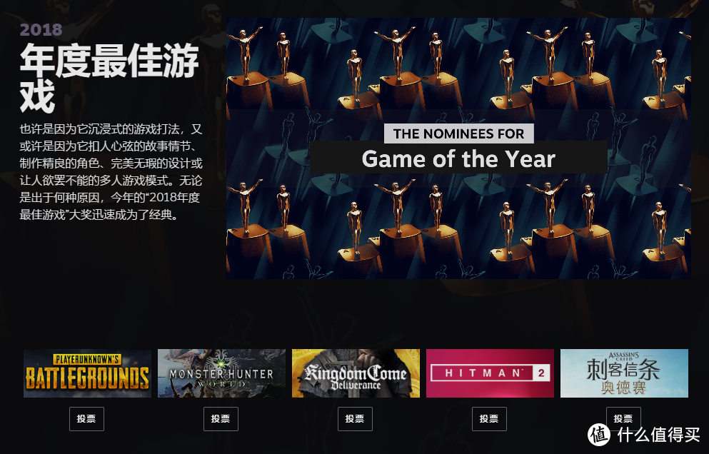 重返游戏：Steam年度最佳游戏评选开始 回顾你的2018