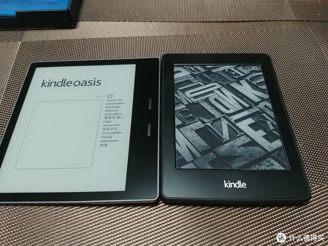 Kindle Oasis 2代开箱及与Kindle Paperwhite 2比较