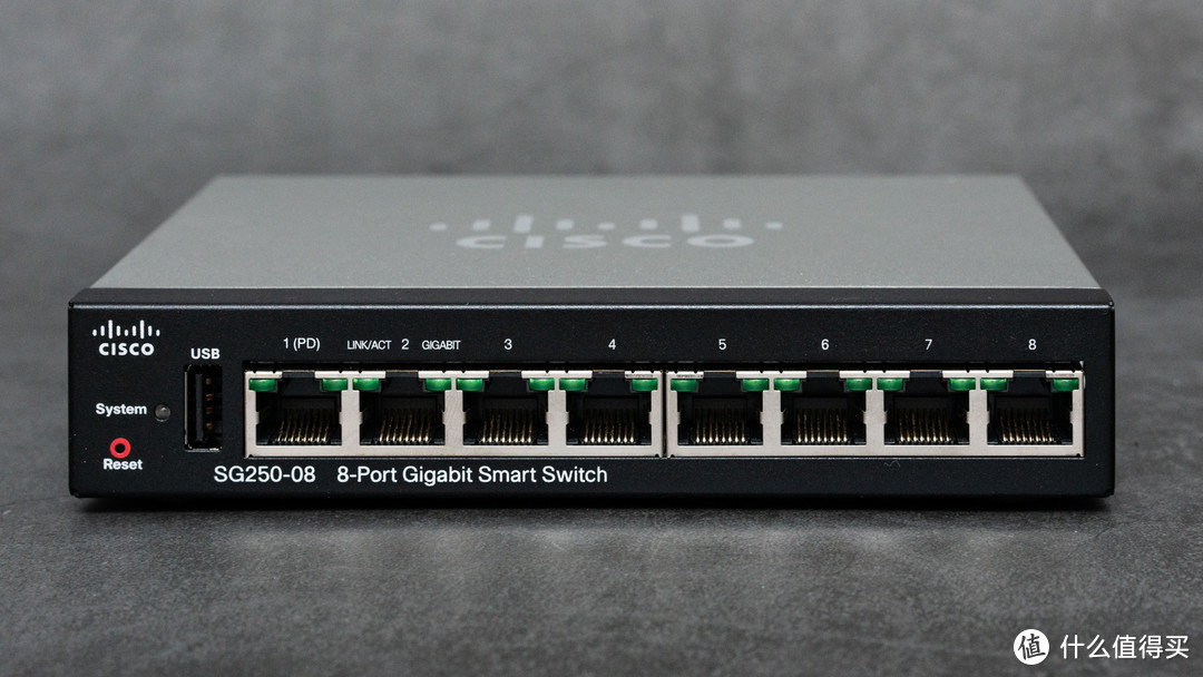 Cisco SG250-08 8口千兆交换机 简单试用