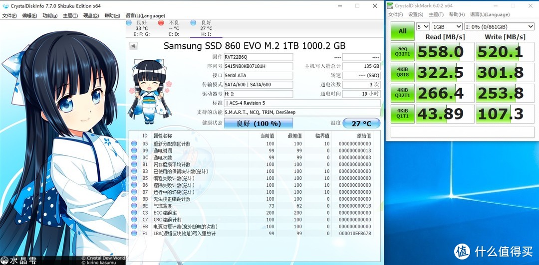 真香警告！7毛8 1G！ 800RMB不到海淘来的三星 860 EVO 1T M.2 Sata3开箱