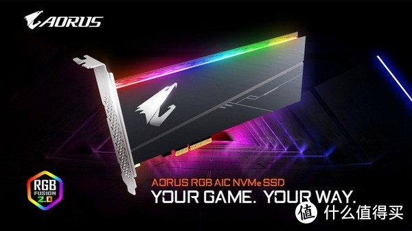 可与主板同步RGB光效：GIGABYTE 技嘉 发布 Aorus RGB AIC NVMe SSD 固态硬盘