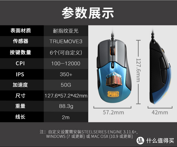 离吃鸡只差一个鼠标—赛睿Rival 310 PUBG绝地求生定制鼠标+鼠标垫评测