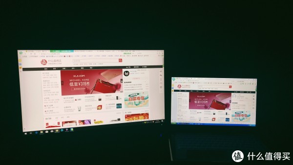 浏览网页页面和我的戴尔笔记本比较，略黄一点。不过单独使用时并不明显。