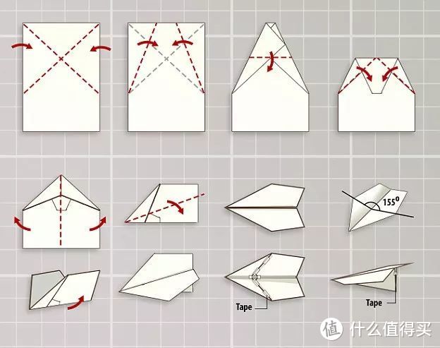 冠军纸飞机的折法图片