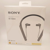 索尼 WI-1000X 颈挂蓝牙入耳式耳机外观展示(包装|耳塞|按钮)
