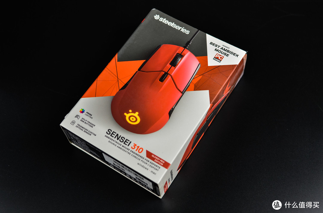 赛睿SteelSeries SENSEI 310火星红鼠标开箱