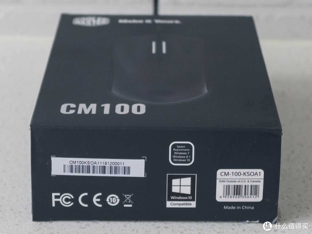 简洁 不简单 酷冷至尊COOLERMASTER CM100鼠标开箱上手