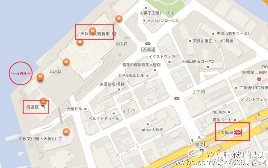 大阪港片的主要旅游景点