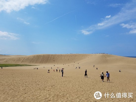 日本“唯一沙漠”，一边是沙丘，一边是海