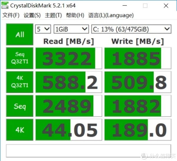 CrystalDiskMark测试