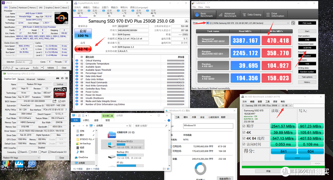 As SSD+TxBENCH测试10G+16G