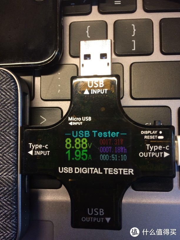 测试采用炬为 J7-X  USB测试仪