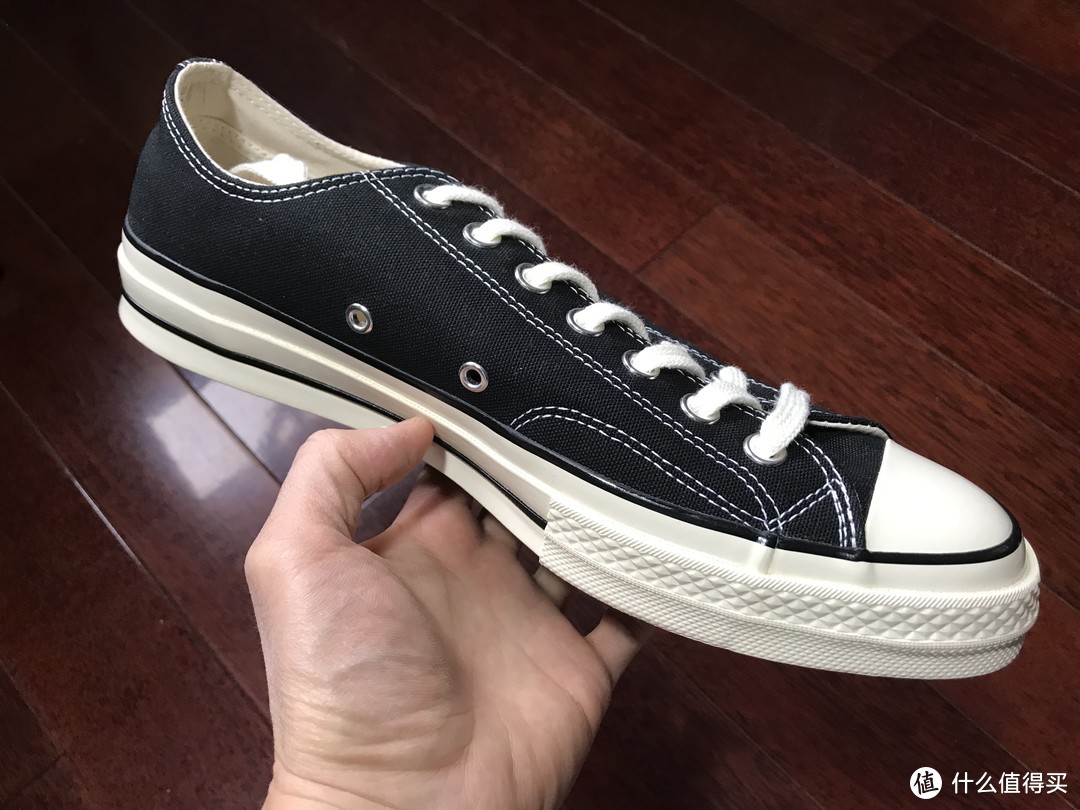 百搭经典！Converse 1970 黑色低帮三星标帆布鞋